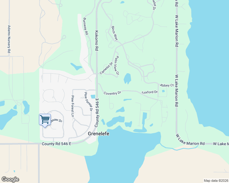 map of restaurants, bars, coffee shops, grocery stores, and more near 7 Coventry Drive in Haines City