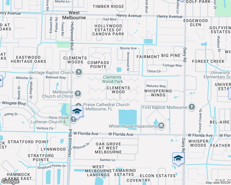 map of restaurants, bars, coffee shops, grocery stores, and more near 737 John Carroll Lane in Melbourne