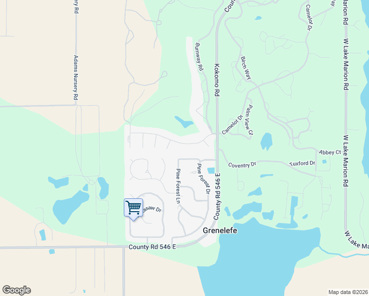 map of restaurants, bars, coffee shops, grocery stores, and more near 109 Arrowhead Lane in Haines City