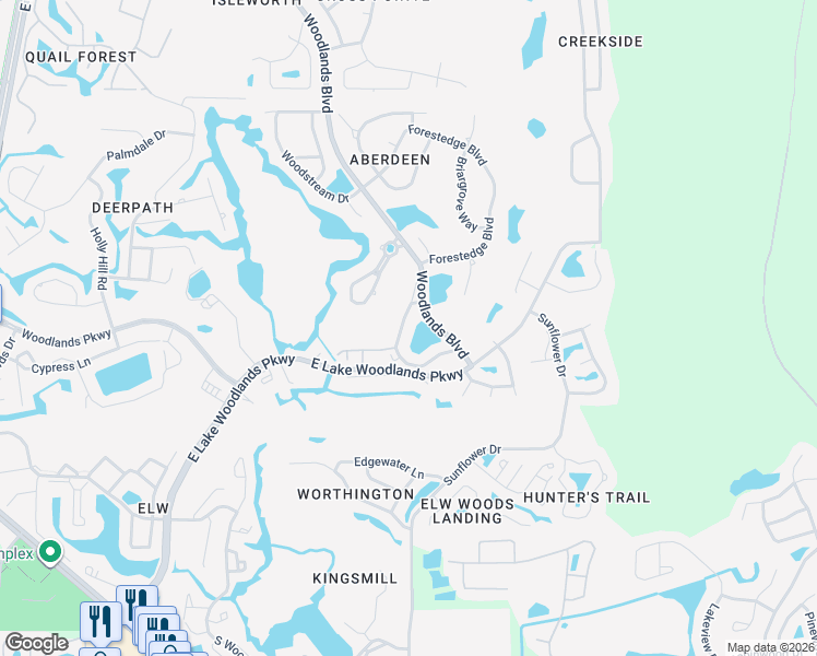 map of restaurants, bars, coffee shops, grocery stores, and more near 1223 Clays Trail in Oldsmar