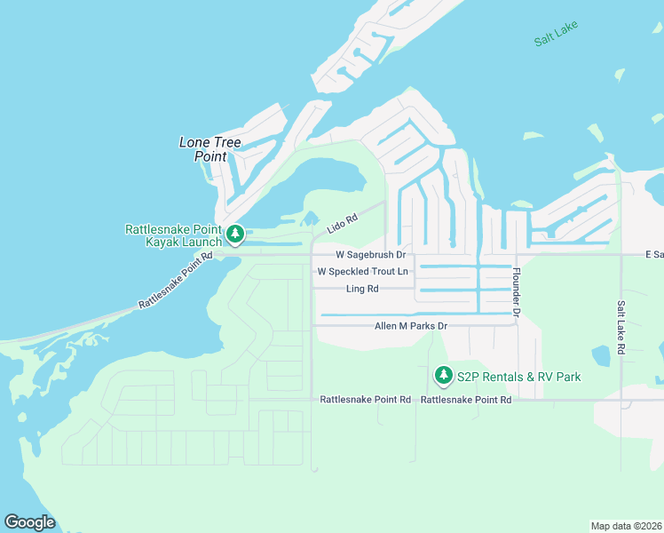 map of restaurants, bars, coffee shops, grocery stores, and more near 114 West Speckled Trout Lane in Rockport
