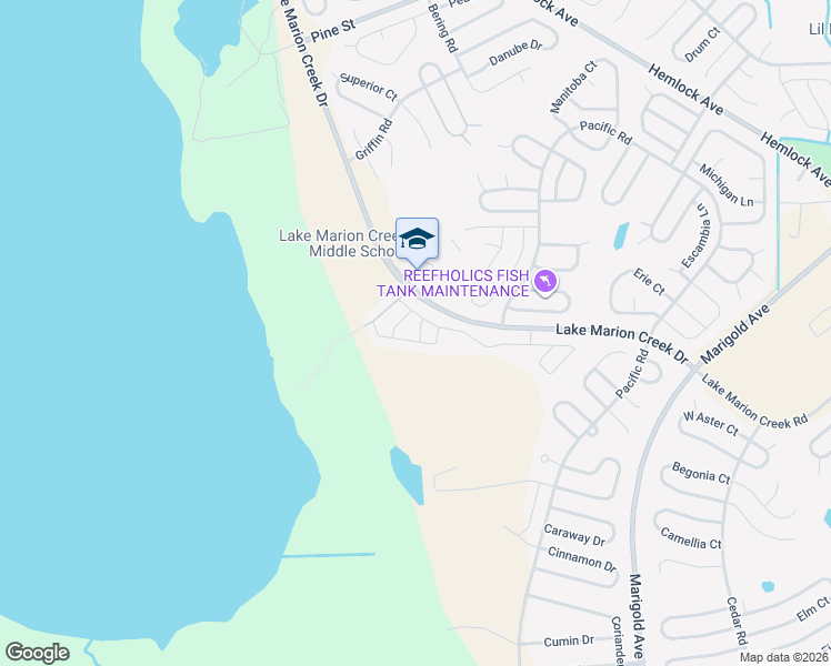 map of restaurants, bars, coffee shops, grocery stores, and more near 267 Grand Rapids Drive in Kissimmee