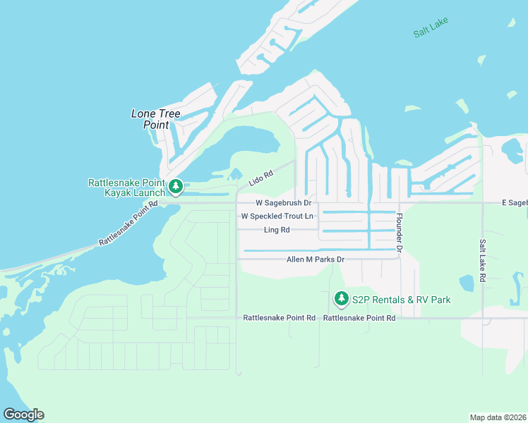 map of restaurants, bars, coffee shops, grocery stores, and more near 114 West Speckled Trout Lane in Rockport