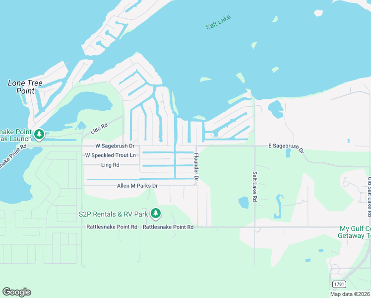 map of restaurants, bars, coffee shops, grocery stores, and more near 309 East Sagebrush Street in Rockport