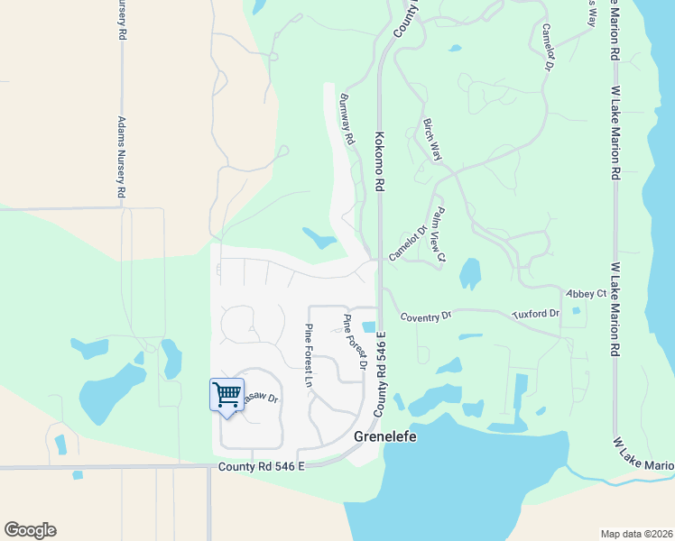 map of restaurants, bars, coffee shops, grocery stores, and more near 109 Arrowhead Lane in Haines City