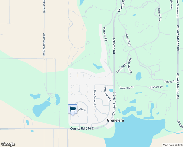 map of restaurants, bars, coffee shops, grocery stores, and more near 118 Arrowhead Lane in Haines City
