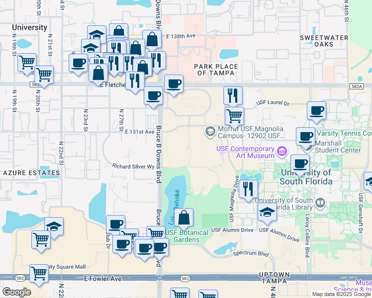 12901 Bruce B Downs Boulevard, Tampa FL Walk Score