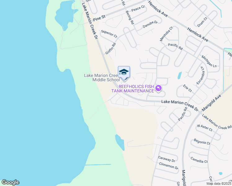 map of restaurants, bars, coffee shops, grocery stores, and more near 12201 Indian Creek Drive in Poinciana