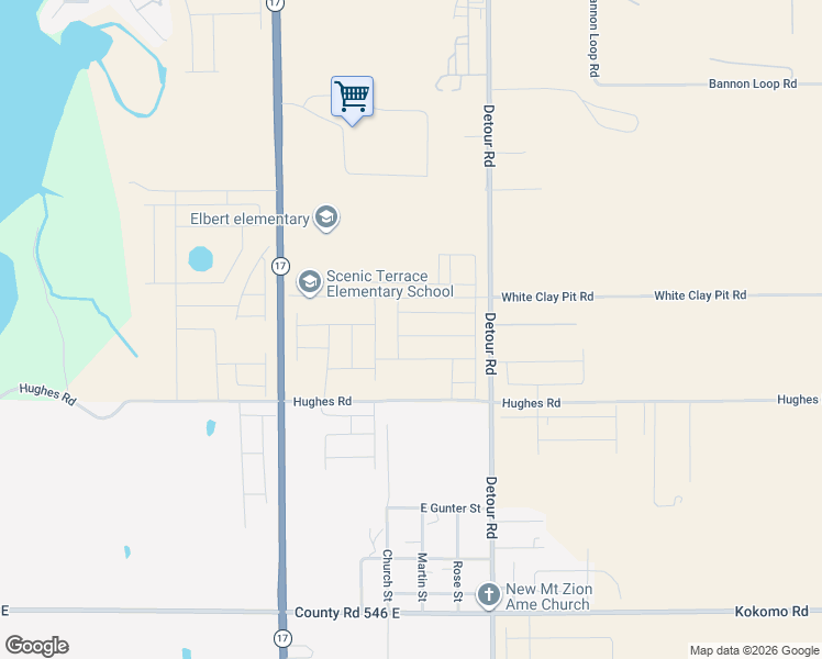 map of restaurants, bars, coffee shops, grocery stores, and more near White Clay Pit Road in Haines City