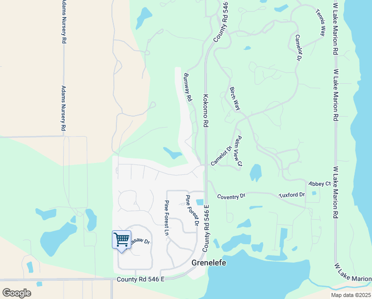 map of restaurants, bars, coffee shops, grocery stores, and more near 2387 Burnway Road in Haines City