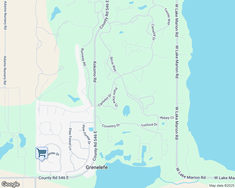 map of restaurants, bars, coffee shops, grocery stores, and more near 176 Palm View Court in Haines City