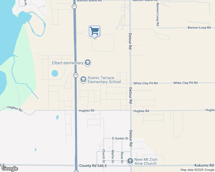 map of restaurants, bars, coffee shops, grocery stores, and more near White Clay Pit Road in Haines City
