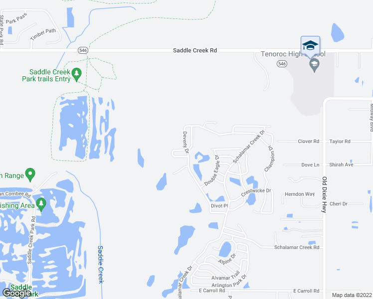 map of restaurants, bars, coffee shops, grocery stores, and more near 1494 Deverly Drive in Lakeland