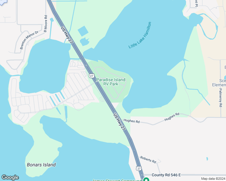 map of restaurants, bars, coffee shops, grocery stores, and more near 625 Paradise Island Way in Haines City
