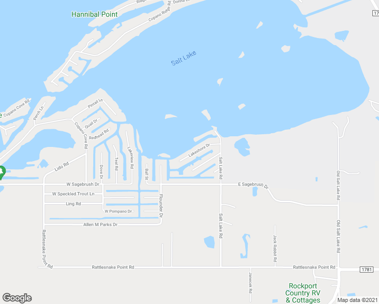 map of restaurants, bars, coffee shops, grocery stores, and more near 131 Lakeshore Drive in Rockport