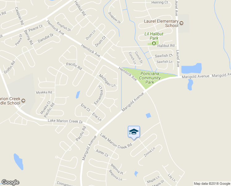 map of restaurants, bars, coffee shops, grocery stores, and more near 1966 Michigan Court in Kissimmee