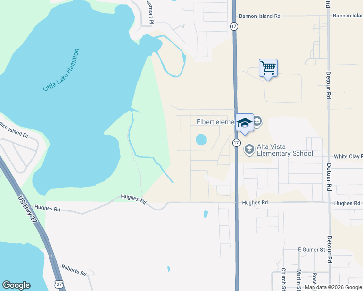 map of restaurants, bars, coffee shops, grocery stores, and more near 3845 Palmeroy Road in Haines City