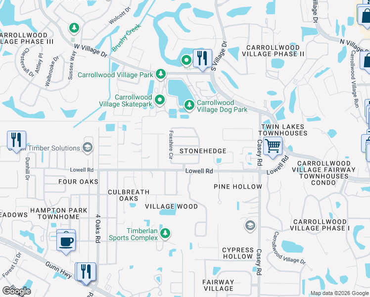 map of restaurants, bars, coffee shops, grocery stores, and more near 4713 Cresson Court in Tampa