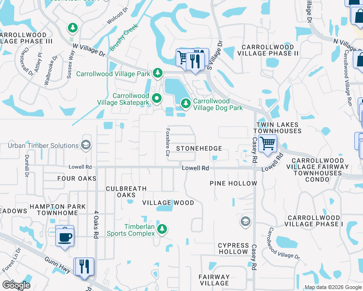 map of restaurants, bars, coffee shops, grocery stores, and more near 4713 Cresson Court in Tampa