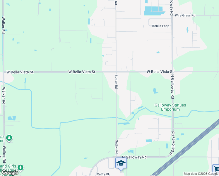 map of restaurants, bars, coffee shops, grocery stores, and more near 1720 Sutton Road in Lakeland