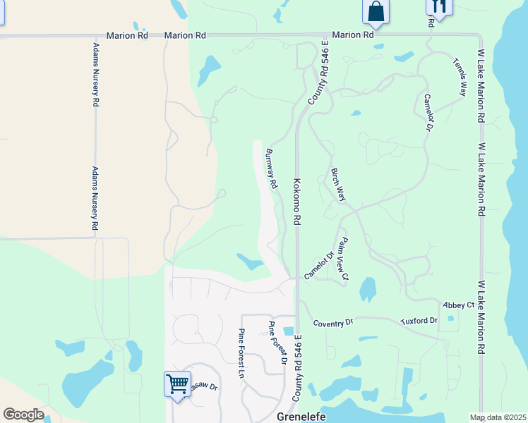 map of restaurants, bars, coffee shops, grocery stores, and more near 2320 Burnway Road in Haines City