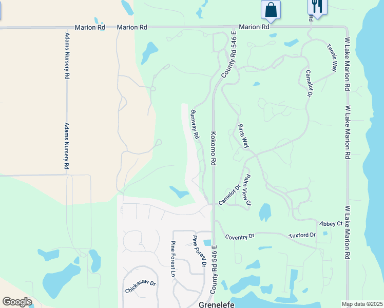 map of restaurants, bars, coffee shops, grocery stores, and more near 2320 Burnway Road in Haines City