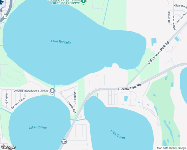 map of restaurants, bars, coffee shops, grocery stores, and more near 2726 Rochelle Drive in Winter Haven