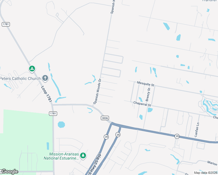map of restaurants, bars, coffee shops, grocery stores, and more near 108 Barcelona Drive in Rockport