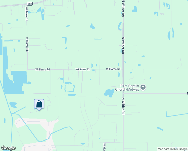 map of restaurants, bars, coffee shops, grocery stores, and more near 2401 Williams Road in Plant City