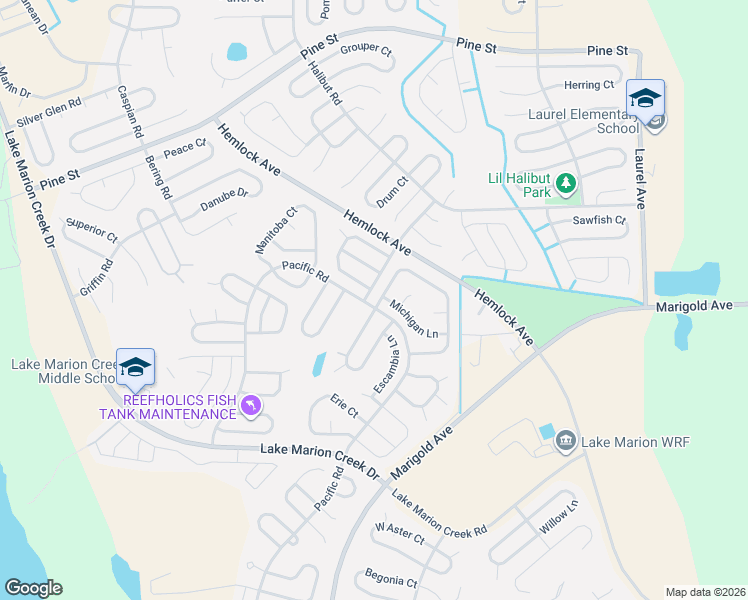 map of restaurants, bars, coffee shops, grocery stores, and more near 1906 Michigan Court in Kissimmee