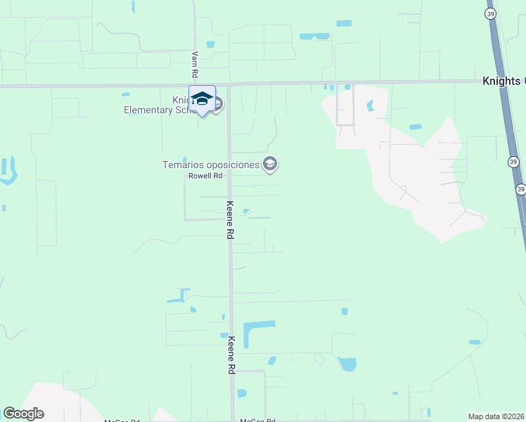 map of restaurants, bars, coffee shops, grocery stores, and more near 2706 Keene-Campbell Road in Plant City