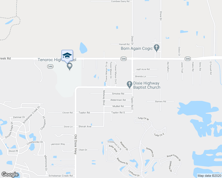 map of restaurants, bars, coffee shops, grocery stores, and more near 3111 Old Dixie Highway in Auburndale