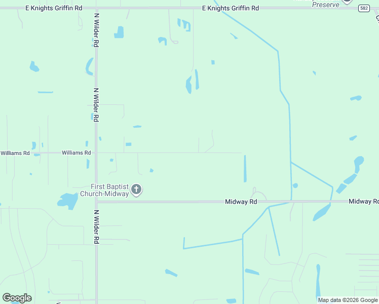 map of restaurants, bars, coffee shops, grocery stores, and more near 3202 Williams Road in Plant City