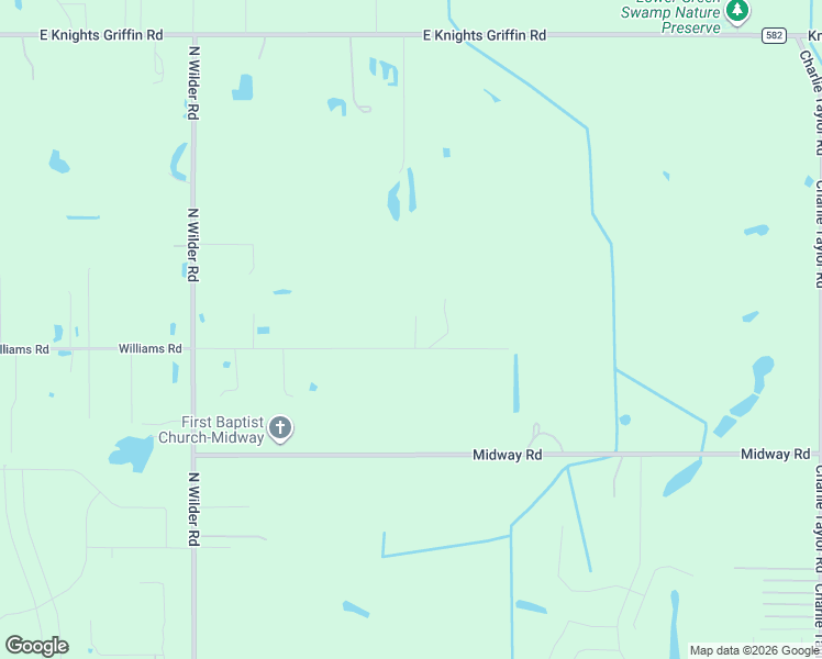 map of restaurants, bars, coffee shops, grocery stores, and more near 3202 Williams Road in Plant City