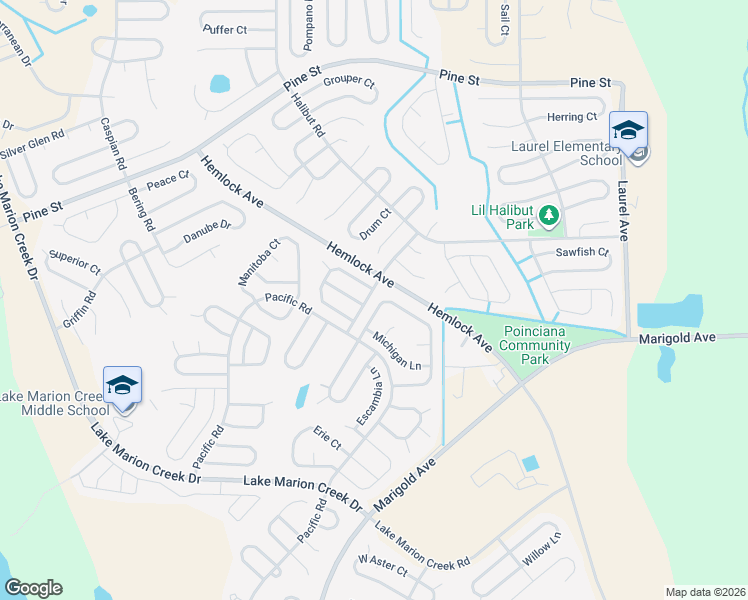 map of restaurants, bars, coffee shops, grocery stores, and more near 1916 Michigan Court in Kissimmee