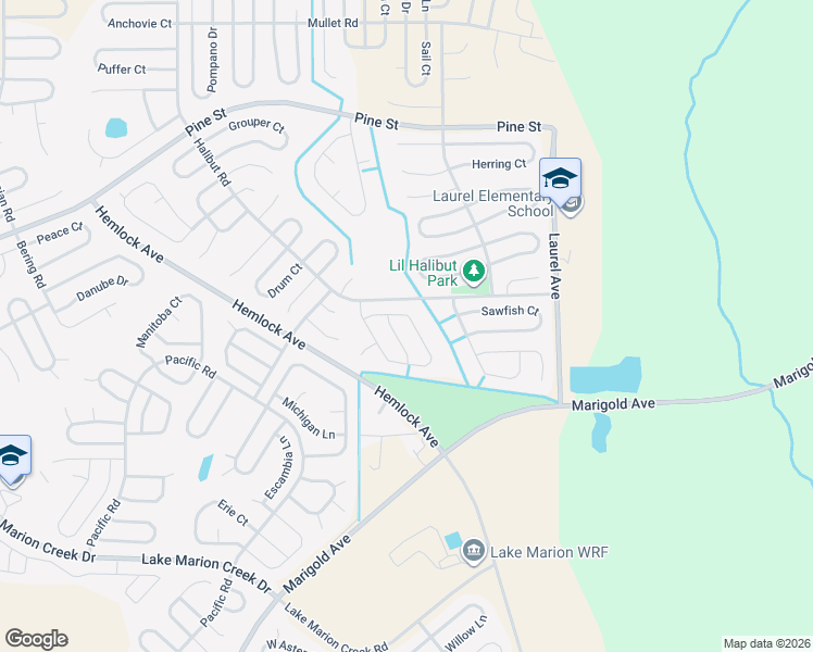 map of restaurants, bars, coffee shops, grocery stores, and more near 154 Conch Drive in Poinciana