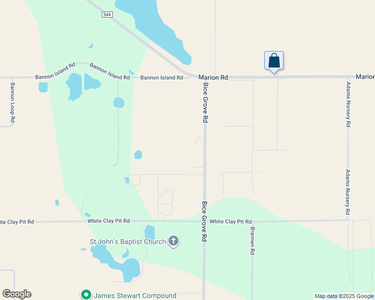 map of restaurants, bars, coffee shops, grocery stores, and more near 1128 Bice Grove Road in Haines City