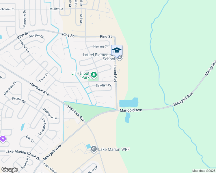 map of restaurants, bars, coffee shops, grocery stores, and more near 29 Sawfish Court in Kissimmee