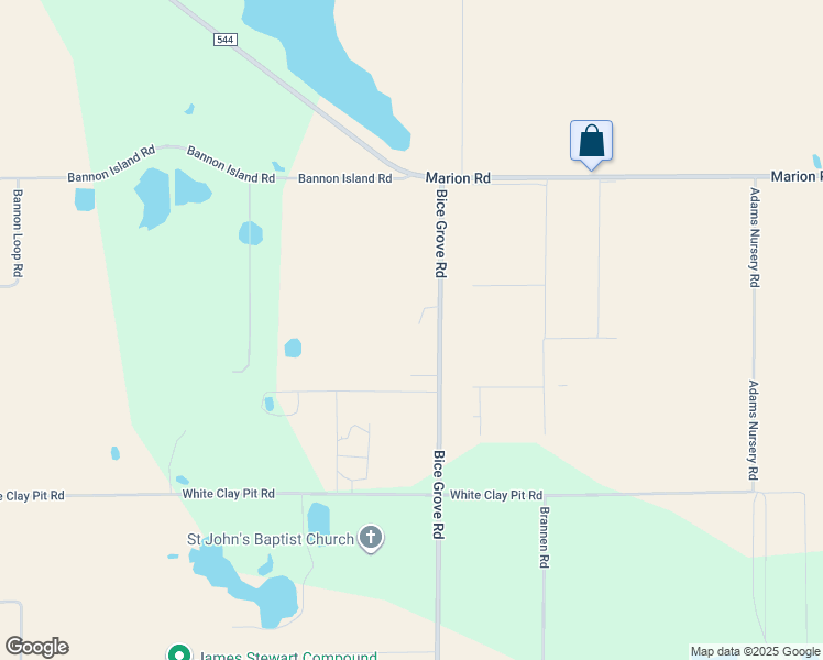 map of restaurants, bars, coffee shops, grocery stores, and more near 1128 Bice Grove Road in Haines City