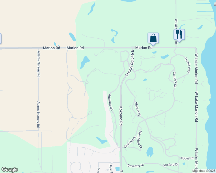 map of restaurants, bars, coffee shops, grocery stores, and more near 2217 Burnway Road in Haines City