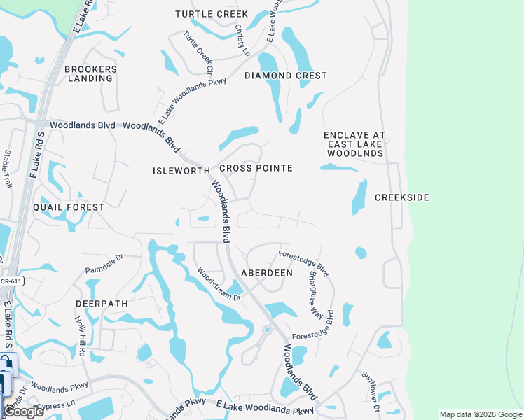 map of restaurants, bars, coffee shops, grocery stores, and more near 4987 Cross Pointe Drive in Oldsmar