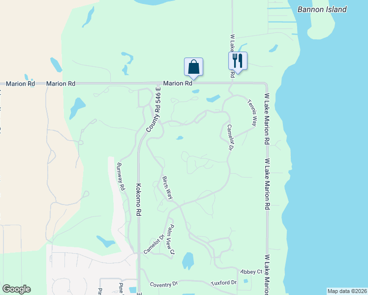 map of restaurants, bars, coffee shops, grocery stores, and more near 3237 Olde Camelot Circle in Haines City