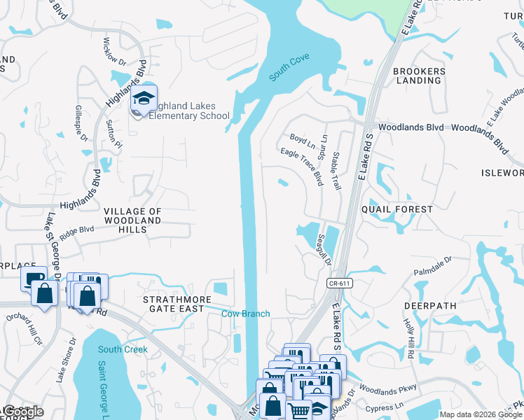 map of restaurants, bars, coffee shops, grocery stores, and more near 1674 Lago Vista Boulevard in Palm Harbor