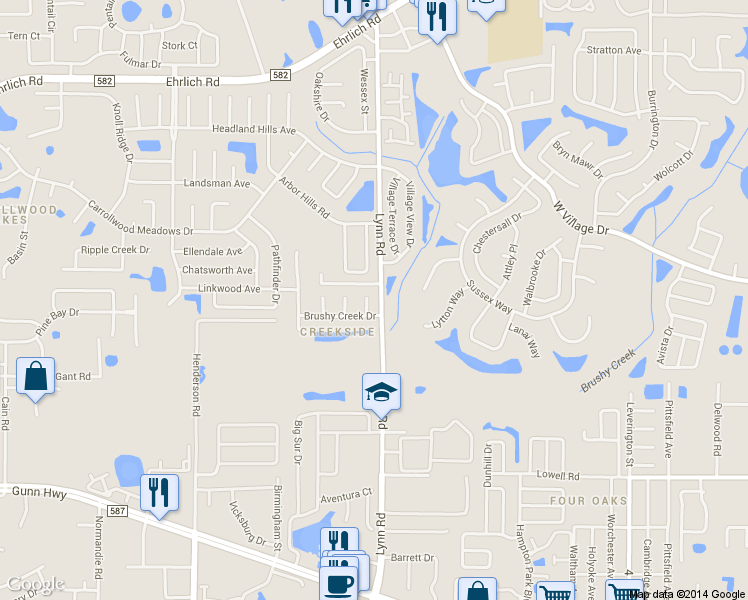 map of restaurants, bars, coffee shops, grocery stores, and more near 13605 Friar Place in Tampa