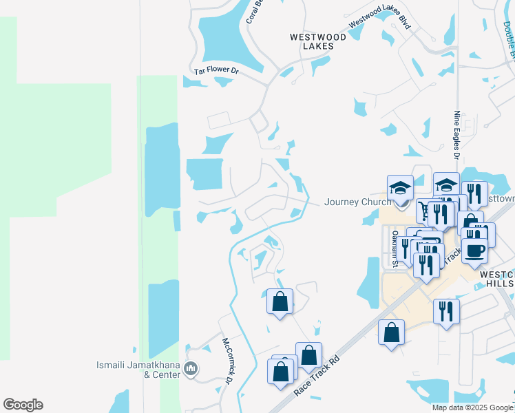 map of restaurants, bars, coffee shops, grocery stores, and more near 12823 Stanwyck Circle in Tampa