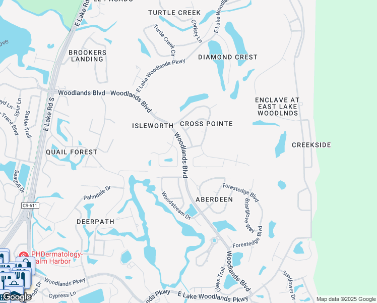map of restaurants, bars, coffee shops, grocery stores, and more near 4854 Sherbrook Drive in Oldsmar