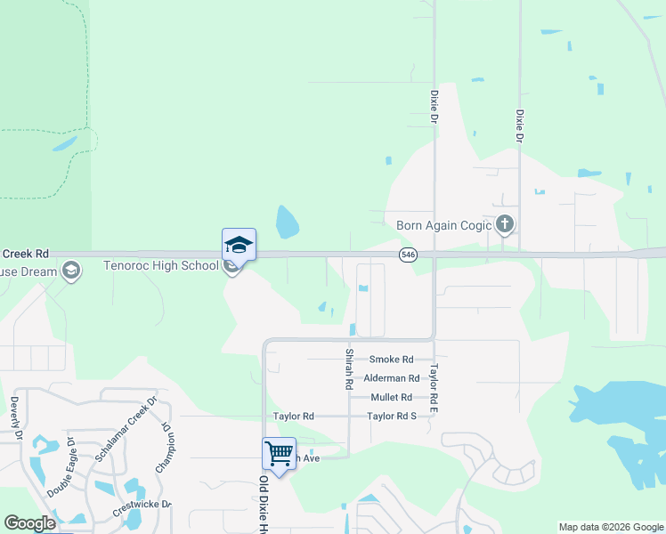 map of restaurants, bars, coffee shops, grocery stores, and more near 5047 Saddle Creek Road in Auburndale