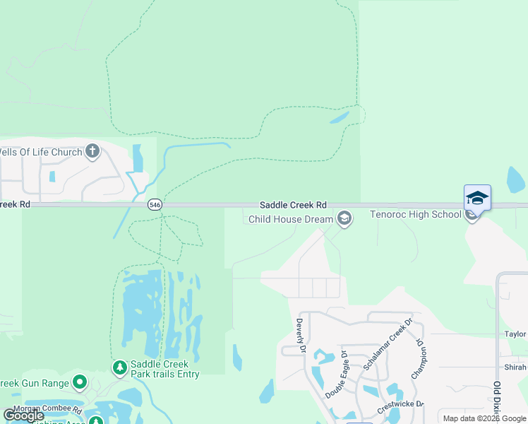 map of restaurants, bars, coffee shops, grocery stores, and more near 3371 Saddle Creek Road in Lakeland