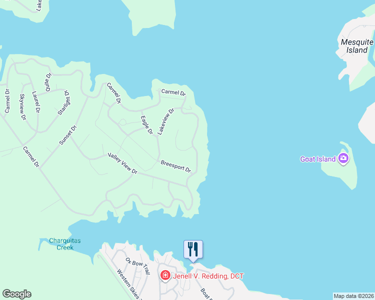 map of restaurants, bars, coffee shops, grocery stores, and more near 110 Breesport Drive in Sandia