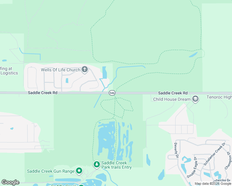map of restaurants, bars, coffee shops, grocery stores, and more near 2777 Saddle Creek Road in Lakeland